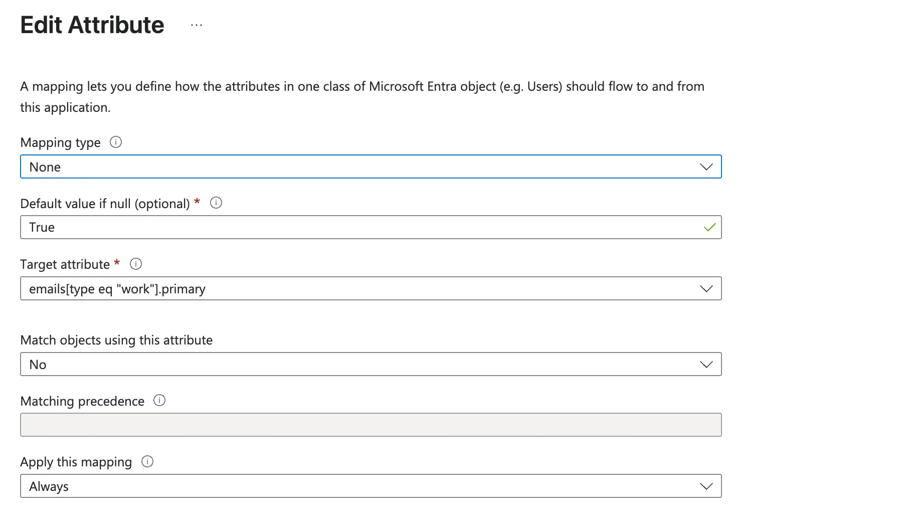 Edit the attribute as shown. Edit the attribute as shown.
